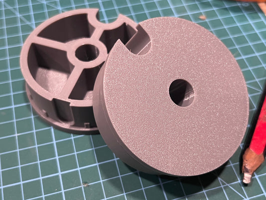 Pull Tarp Flanged End Cap - 3D Printed PETG (Replaces 501-0658) 25 qty